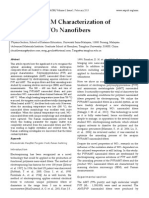 Raman and SEM Characterization of Electrospun WO3Nanofibers