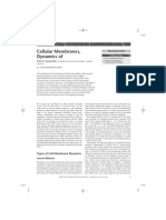 Cellular Membranes, Dynamics Of: Advanced Article