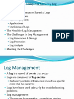 Log Management Presentation.