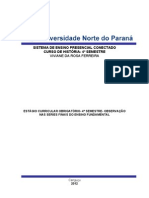 Sistema de Ensino Presencial Conectado Curso de História-4º Semestre