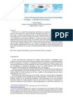 Benchmarking Selected European Airports by Their Profitability Frontier - Branko Bubalo - PUBLIC - 2012