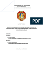 Gestión y Desarrollo Del Portal Web de La Facultad de Ingeniería de La Universidad Nacional José María Arguedas