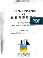 Apprenons Le Berbère: Initiation Aux Dialectes Chleuhs - Robert Aspinion