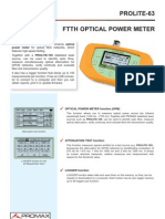 Prolite-63 FTTH Optical Power Meter