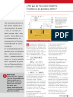 Porque Es Necesario Medir La Resistencia de Puesta A Tierra PDF