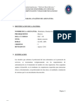 (ELC101) Modelación y Simulación de Sistemas (PROGRAMA ANALÍTICO)