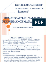 Human Capital, Talent, & Performance Management