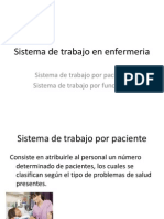 Sistema de Trabajo en Enfermeria