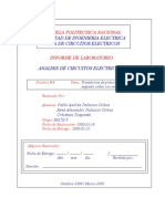 Informe 06 de Análisis de Circuitos Eléctricos II