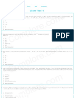 CAT 2009 Quant Test 74