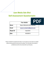 Sam Media Recruitment Questionnaire