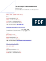 Formulas For Wait and Weight Well Control Method