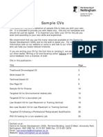 Sample of CV PDF