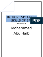 Improve Speaking Skills of Efl: Mohammed Abu - Haib