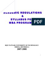 Bput Mba 07 08 Regular