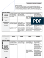 Ohio Teacher Evaluation System Rubric