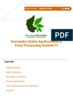 Karnataka Global Agribusiness & Food Processing Summit'11: Sector Profile - Sericulture