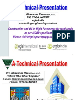 Construction and QC in Rigid Pavements For Low Volume Rural Roads by D.V.Bhavanna Rao