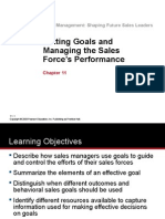 Setting Goals and Managing The Sales Force's Performance: Sales Management: Shaping Future Sales Leaders