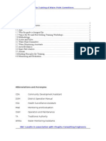 Training Guidelines For Community Water Supply Water Point Management