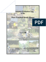 Peco Tracked Brush Blazer: Performance Evaluation Test of The