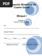 4to Grado - Bloque 1 - Proyecto 1