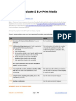 Print Media Purchase Plan