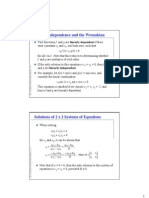 Linear Independence and The Wronskian: F and G Are Multiples of Each Other