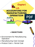 Chapter 1 ACCOUNTING FOR MANUFACTURING OPERATION