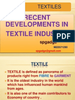 Recent Development in Textile Industry