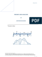 Theory and Analysis of Continuous Beams