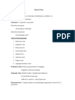 Types of Tests