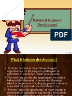 Balanced Regional Development of Industries