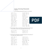 Factoring Polynomials Rev Ex