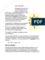 Complexometric Titration With EDTA