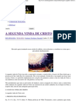 A SEGUNDA VINDA DE CRISTO - Portal Da Teologia PDF