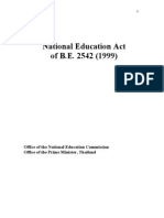 Thailand Education Act of 1999