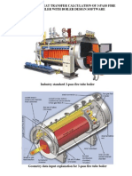 Heat Transfer in Fire Tube Boiler Software Sumulation