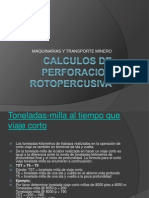 Calculos de Perforacion Rotopercusiva