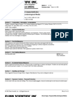 Material Safety Data Sheet (MSDS) : Blood Agar, Prepared Microbiological Media