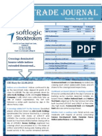 Daily Trade Journal - 22.08.2013