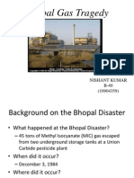 Bhopal Gas Tragedy: Nishant Kumar B-40 (10904359)