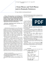 Noun-Verb Agreement Kannada