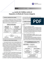 Aplicacion Creditos Impuesto Renta Tercera Categoria