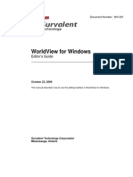 WorldView For Windows Editor's Guide, October 23, 2009 PDF