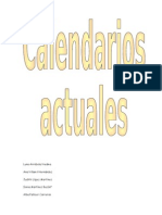 Calendarios Actuales.