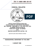 TB 11-5820-890-20-67 Installation of MK-2390/VRC For Radio Set An/vrc-89 Series in A MCS An/tsq-138