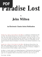 Paradise Lost: John Milton