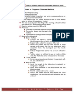 I. Diagnostic Exams Used To Diagnose Diabetes Mellitus: MSN-AHN 202