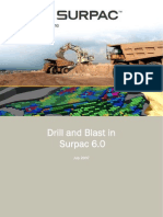 Drill and Blast in Surpac 6.0: July 2007